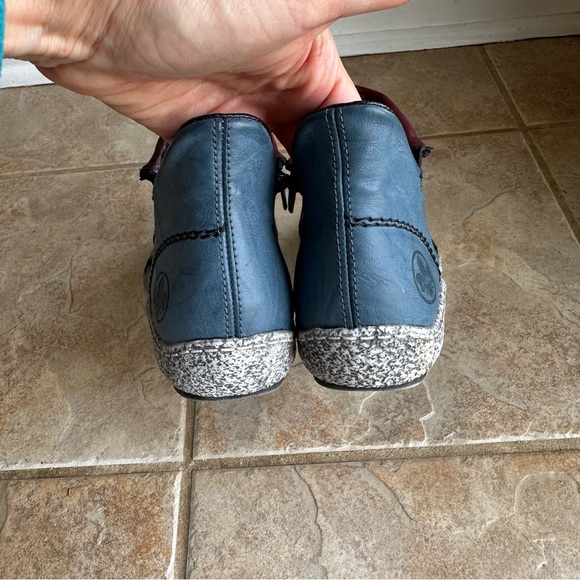 Rieker-Switzerland Liv Zip Blue Bootie Z7582 - Picture 7 of 10
